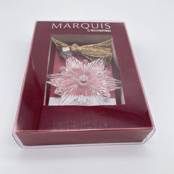 Marquis by Waterford Snowflake Lead Crystal Annual 2011 Ornament in Box - Picture 3 of 6